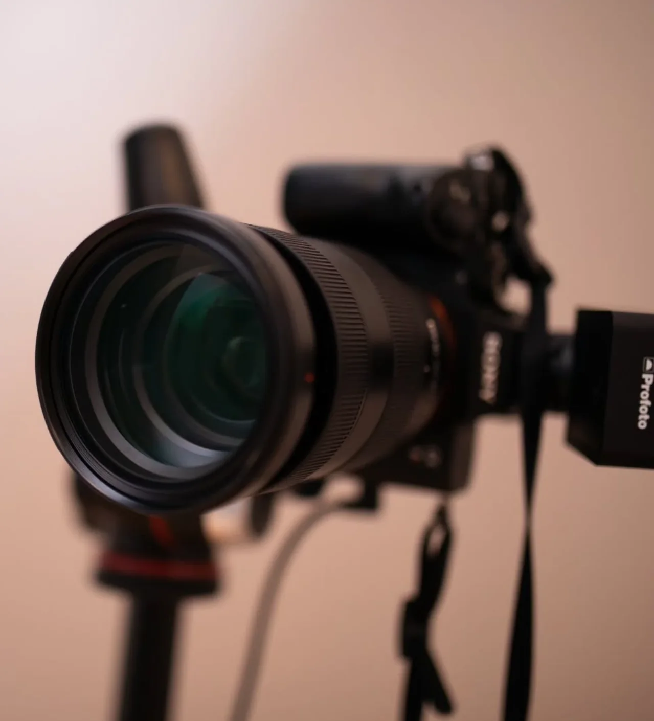 Studio camera and lighting
